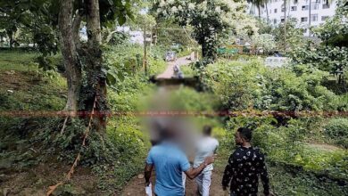 A young man who died by hanging himself from a tree